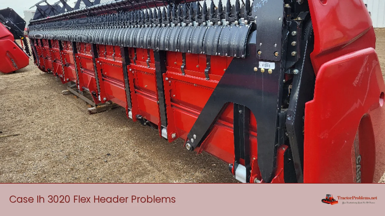 case ih 3020 flex header problems