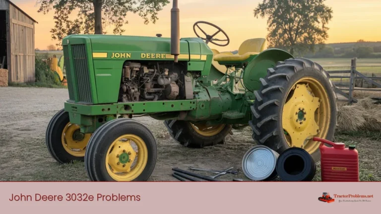 john deere 3032e problems