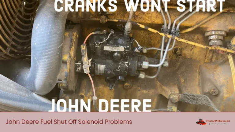 john deere fuel shut off solenoid problems