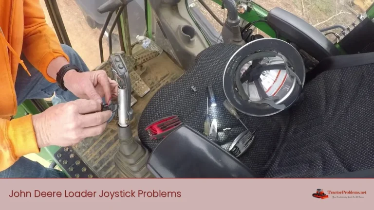 john deere loader joystick problems