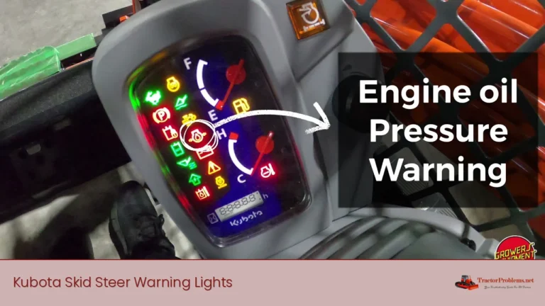 kubota skid steer warning lights