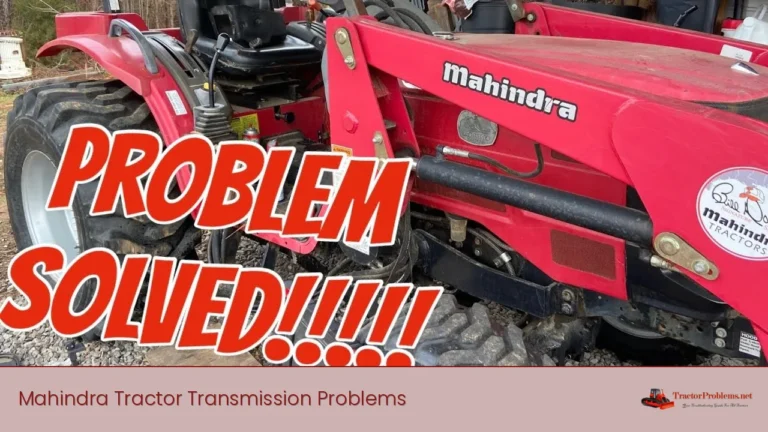 mahindra tractor transmission problems