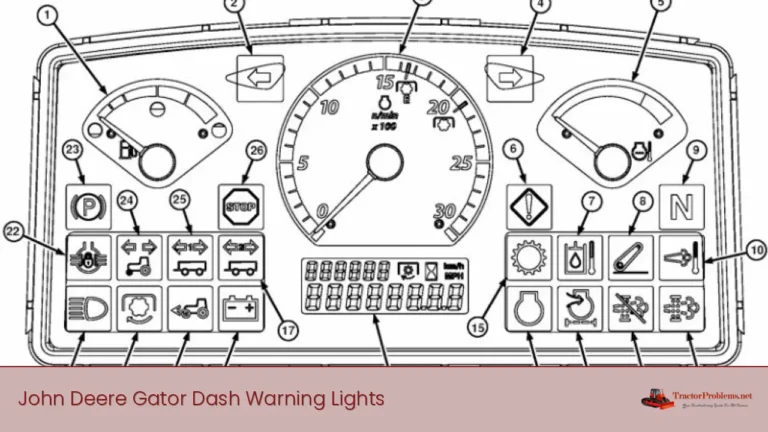 john deere gator dash warning lights